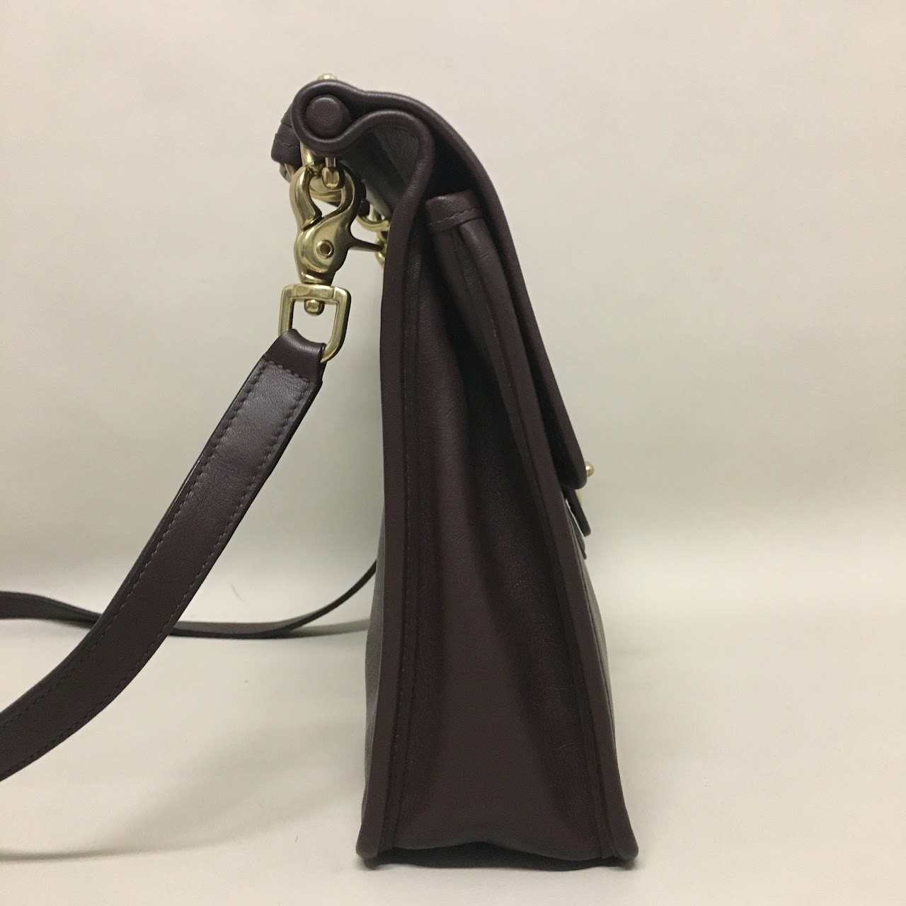 Coach Chocolate Side Saddle Bag