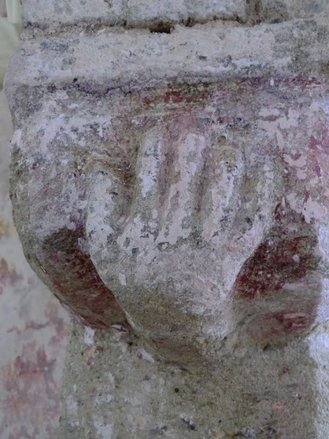 CIMG7443 Stone hand, North Stoke church