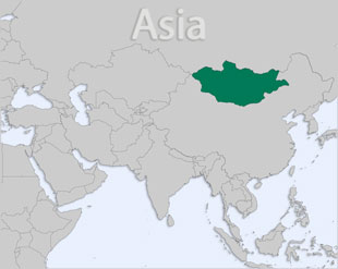 Mongolia location map