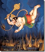 [Hanuman burning Lanka]