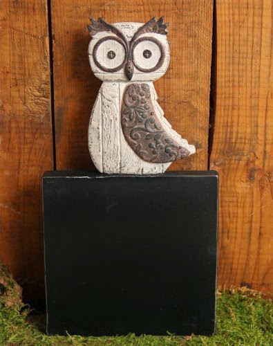  Resin Owl Chalkboard