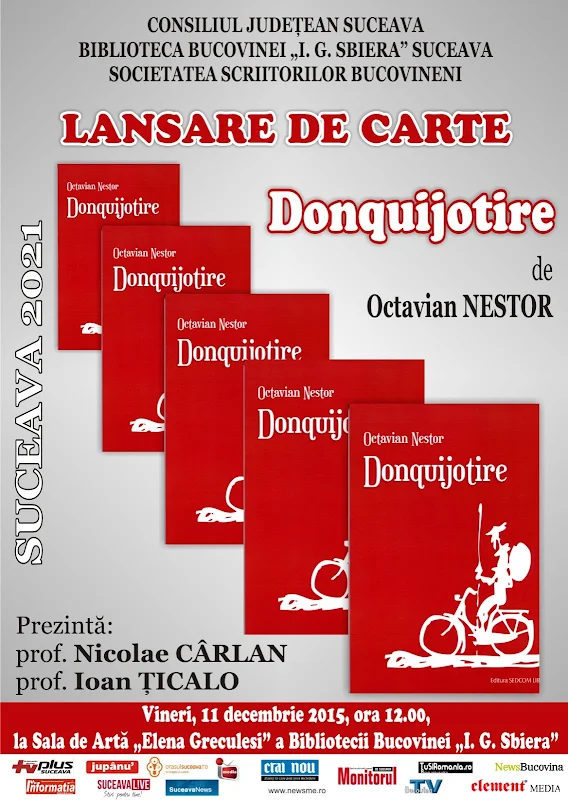 Donquijotire, de Octavian Nestor - Lansare de carte, Biblioteca Bucovinei, 11 decembrie 2015