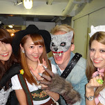 Japanese girls on the Halloween Boat Cruise in Tokyo in Tokyo, Japan 