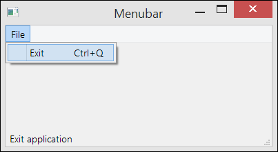 PyQt5 Uso de menu y statusbar