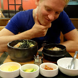 korean dinner in Yokohama - bibimbop, soon tofu and chicken bone soup in Hayama, Japan 