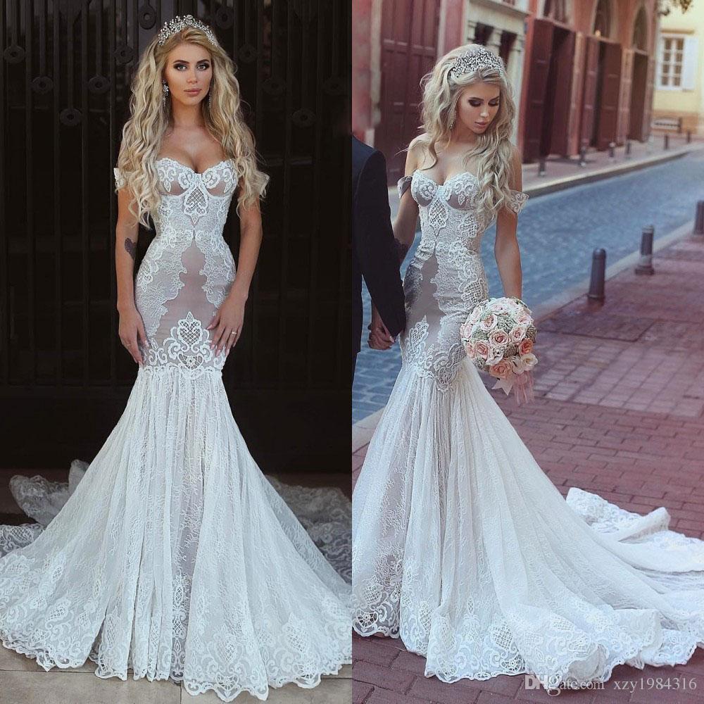 Stylish Lace Mermaid Wedding G - Cheap Mermaid Wedding Dresses Uk