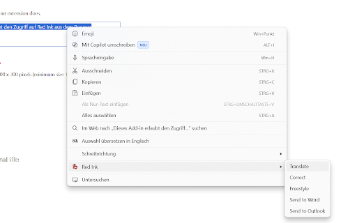 Red Ink Browser Extension