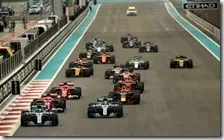 La partenza del gran premio di Abu Dhabi 2017