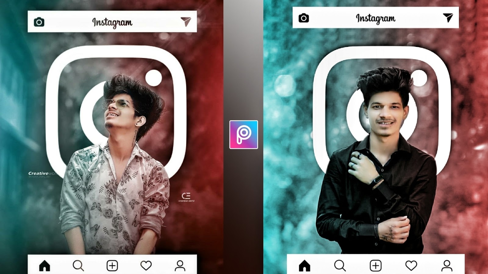PicsArt Instagram Viral Concept Editing | Dual Colour Editing | PicsArt  Editing | urban editz