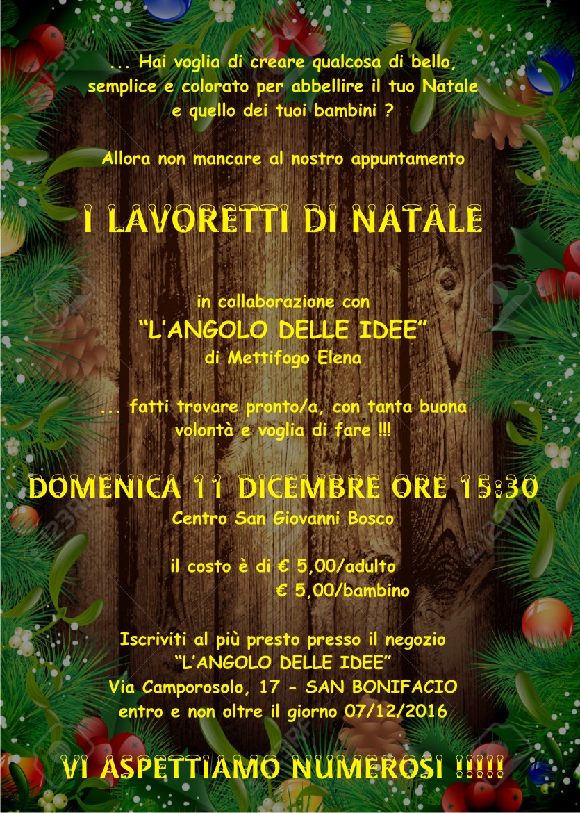 Lavoretti Di Natale Oratorio.Oratorio