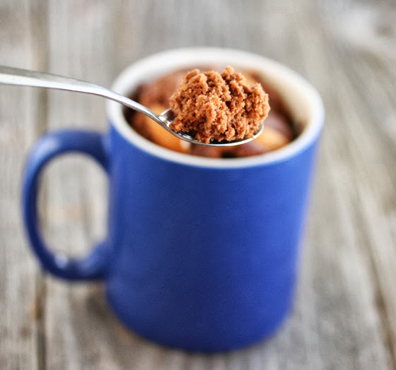 photo of a spoonful of cake