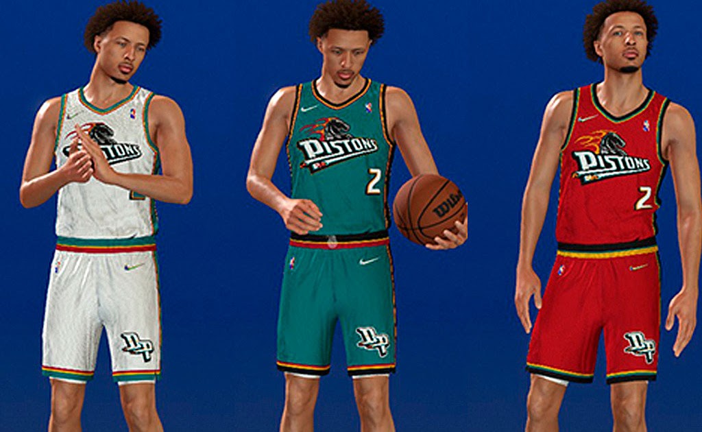 NBA 2K24 Detroit Pistons 2024 Concept Jersey - Shuajota: NBA 2K24