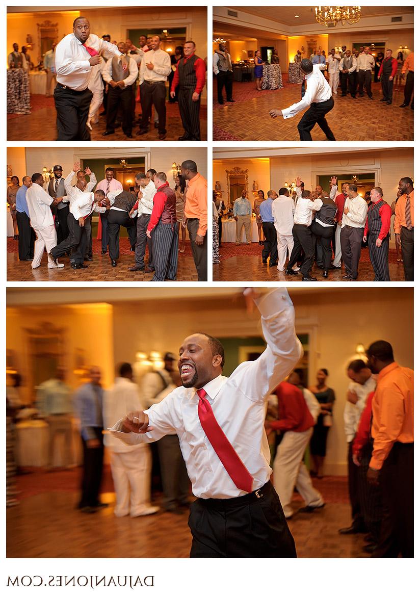 Club wedding garter toss