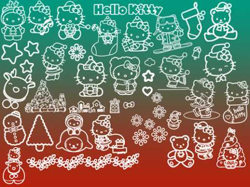 Pincel Photoshop Hello Kitty Natal Pincel Photoshop Hello Kitty Natal
