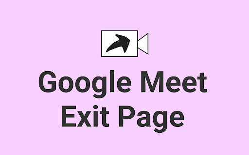 Google Meet Exit Page