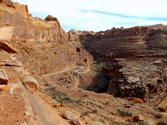 Switchbacks on Kane Creek Road