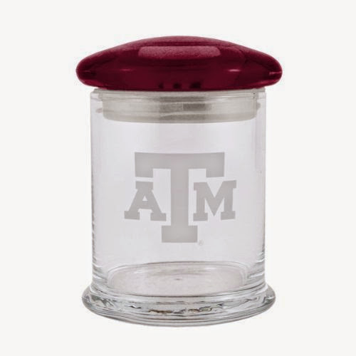  Texas A & M Aggies 12 oz. Small Candy Jar with Satin Etch Logo