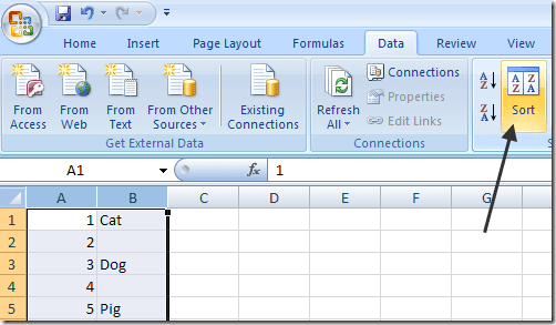 excel eliminar lineas en blanco