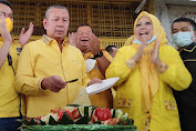 Partai Golkar Medan Gelar Tasyakuran dan Pemotongan Tumpeng HUT Partai Golkar ke 57