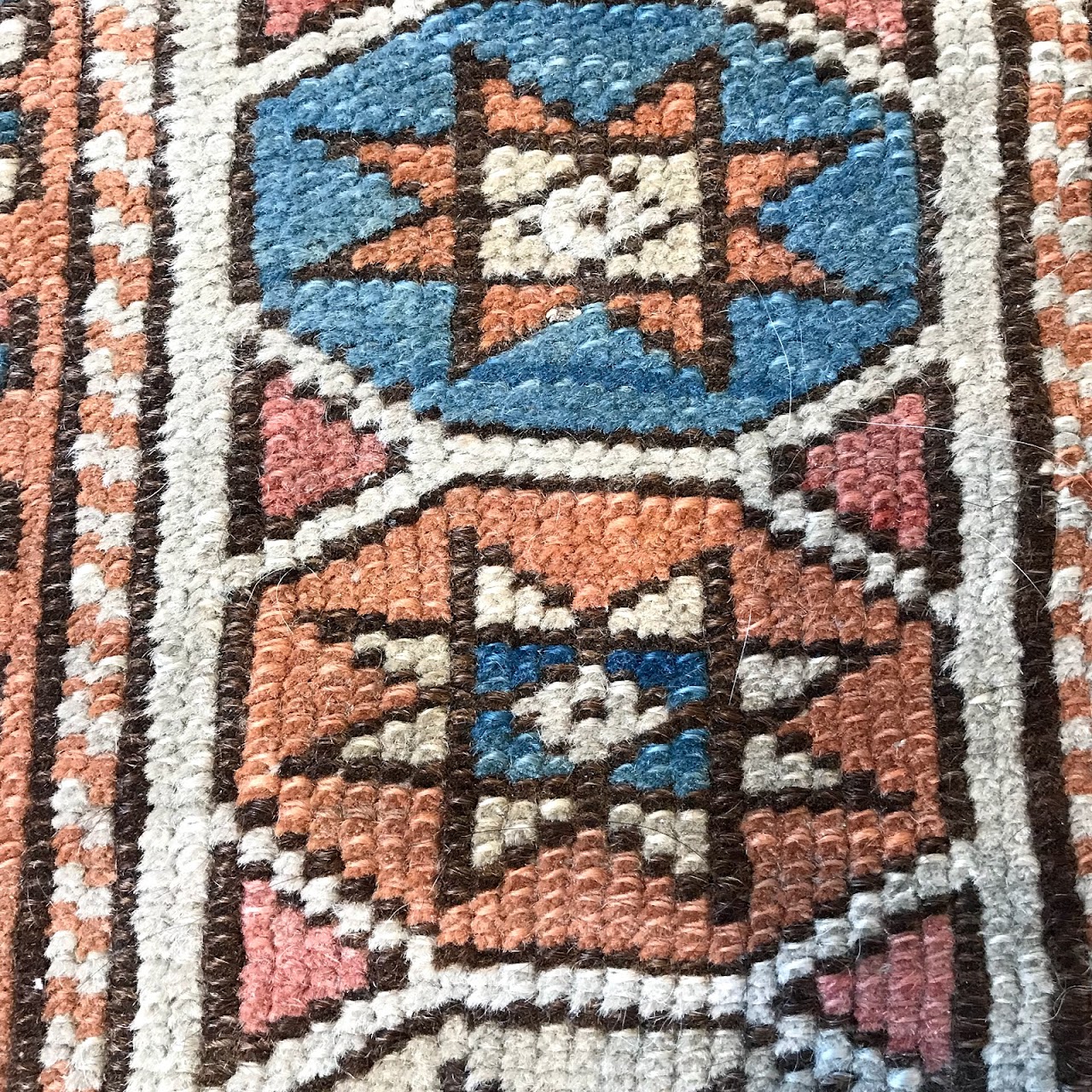 Wool Geometric Small Area Rug