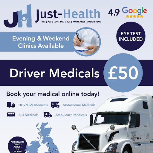 Just Health HGV PCV D4 Medical Clinic Chester