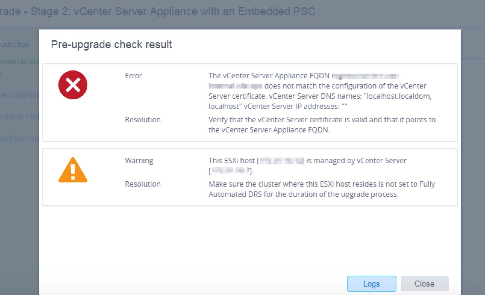 vcenter 6.5 cannot access appliance api backup job 403