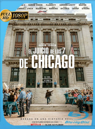 El Juicio de los 7 de Chicago (2020) Full HD NF WEB-DL 1080p Latino [Google Drive] Tomyly