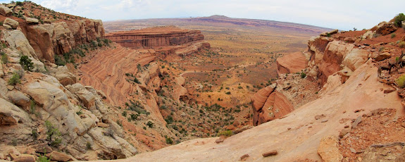 Horizontal pano from the top of the route