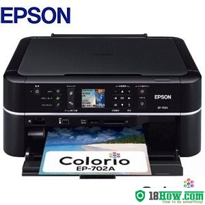 How to reset flashing lights for Epson EP-702A printer