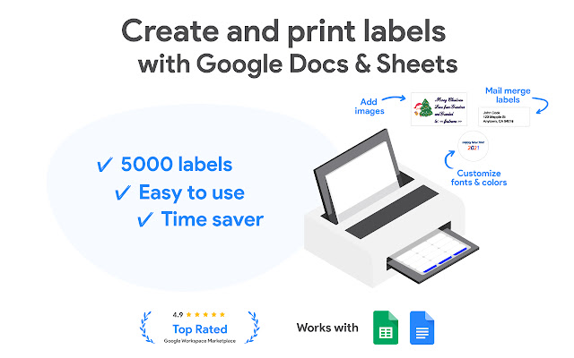 Screenshot of Create & Print Labels - Label maker for Avery & Co