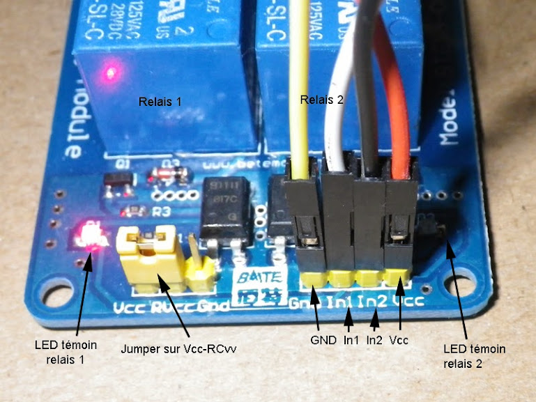 Tutoriels pour Arduino • Afficher le sujet - Module double relais avec  Arduino