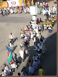 Peace celebration - parade with dancers