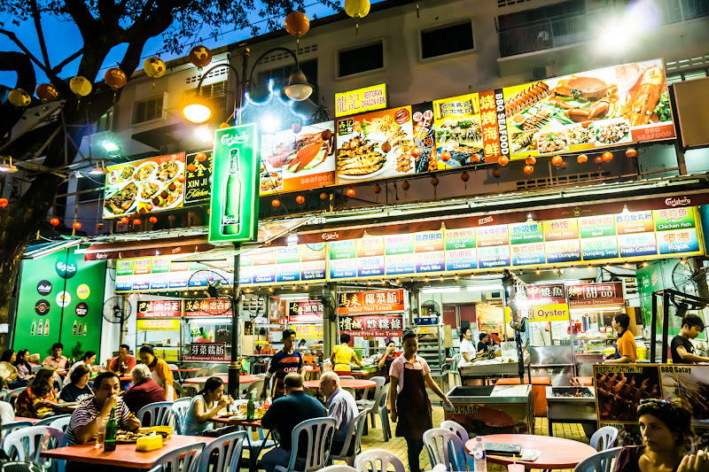 Jalan Alor Food Street Hawker Stalls1