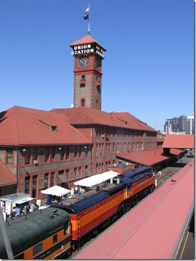 IMG_6038 Southern Pacific Daylight GS-4 4-8-4 #4449 at Union Station in Portland, Oregon on May 9, 2009