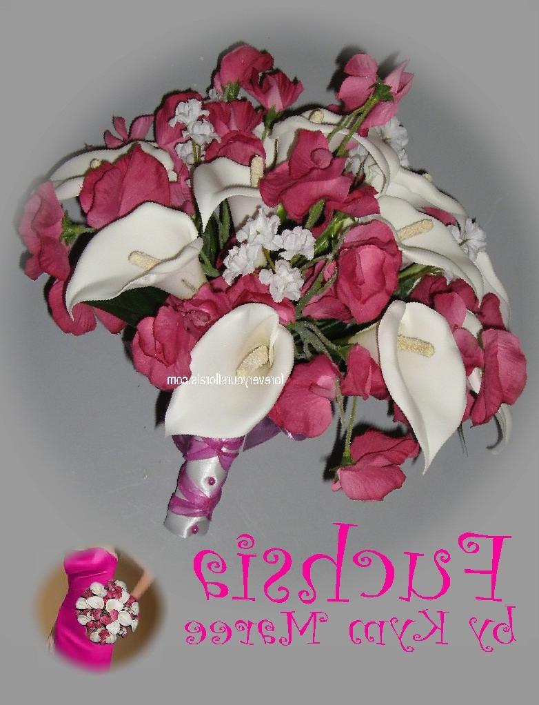 and pink wedding bouquets