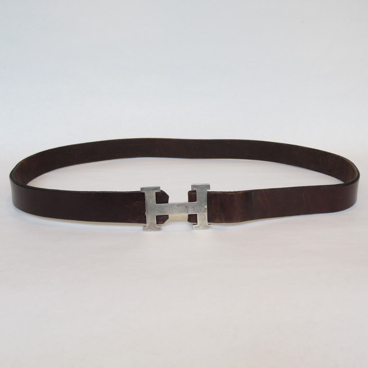 Sterling Silver "H" Buckle Belt