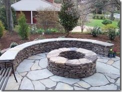 fire pit flagstone