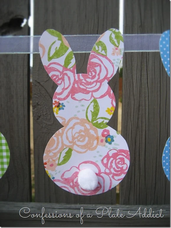 CONFESSIONS OF A PLATE ADDICT Pottery Barn Inspired Bunny Garland