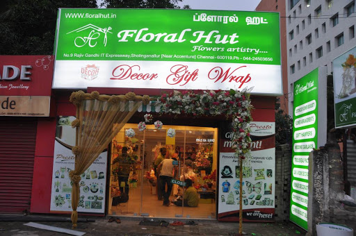 FLORAL HUT, New No.9, Old No.6, Rajiv Gandhi IT Expressway, OMR, Old Mahabalipuram Rd, Sholinganallur, Karappakam, Chennai, Tamil Nadu 600119, India, Gift_Shop, state TN