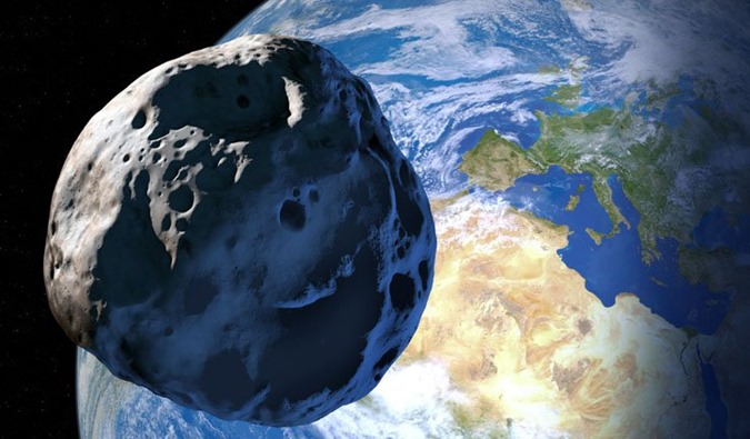 ASTEROIDE SIMULAÇÕA CAI NA TERRA