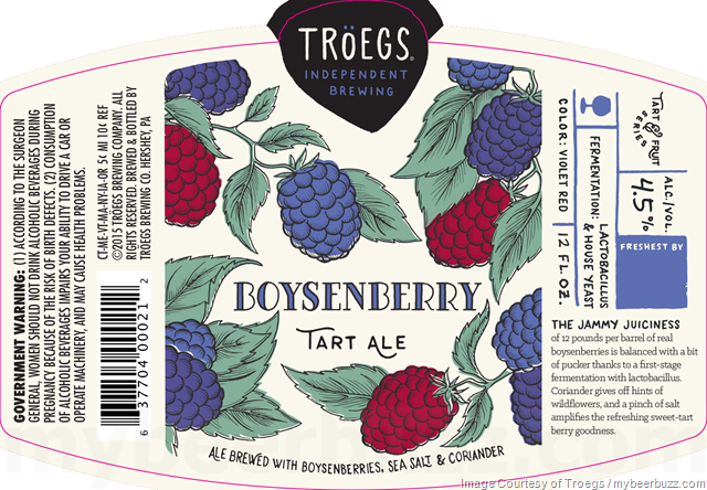 Troegs Boysenberry Tart Ale Coming To Tart & Fruit Series Cans & Bottles