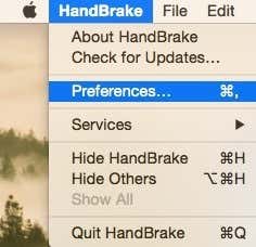 préférences de frein à main mac
