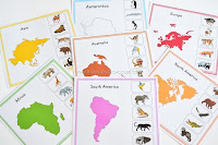 Montessori Inspired Animal Continents Activity Sheets