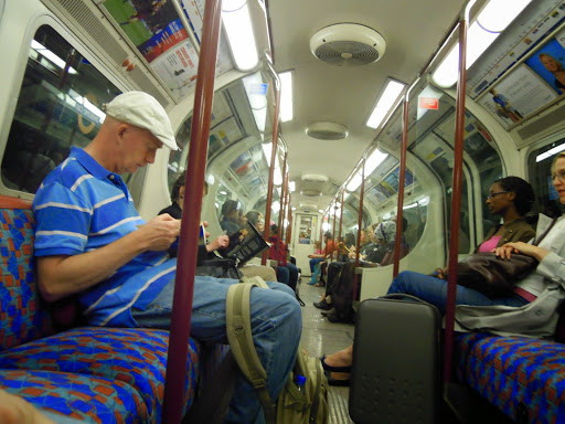 How to take the London Tube - inside a tube train