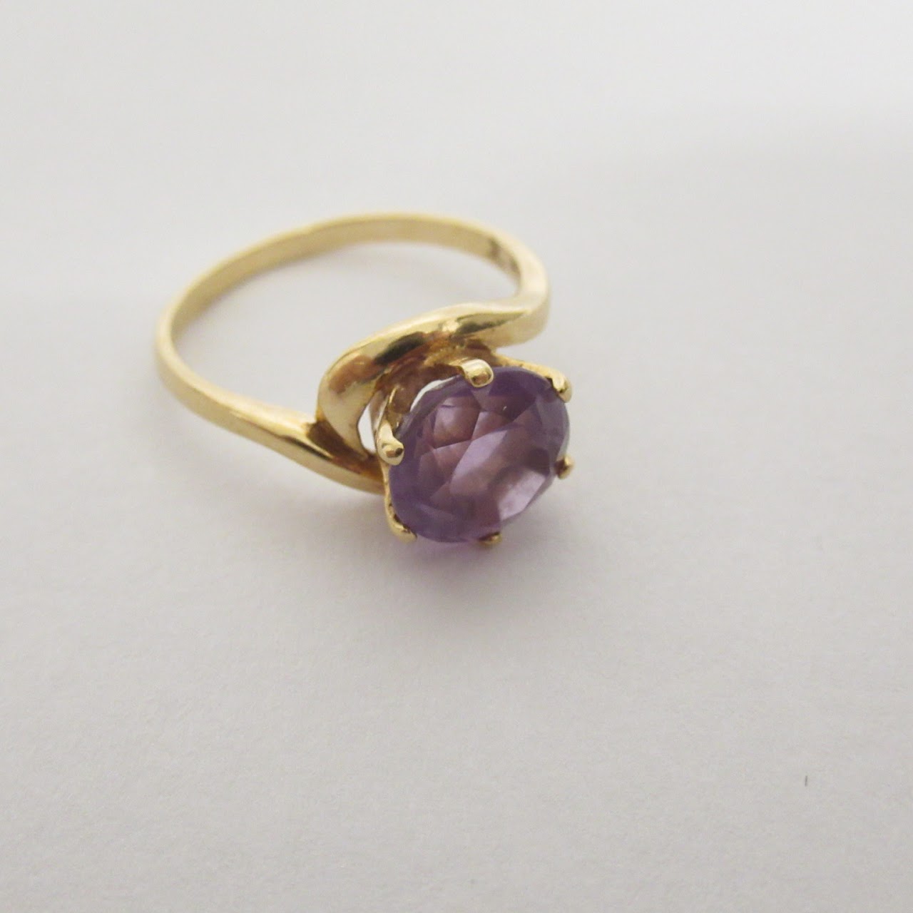 14K Gold and Amethyst Ring