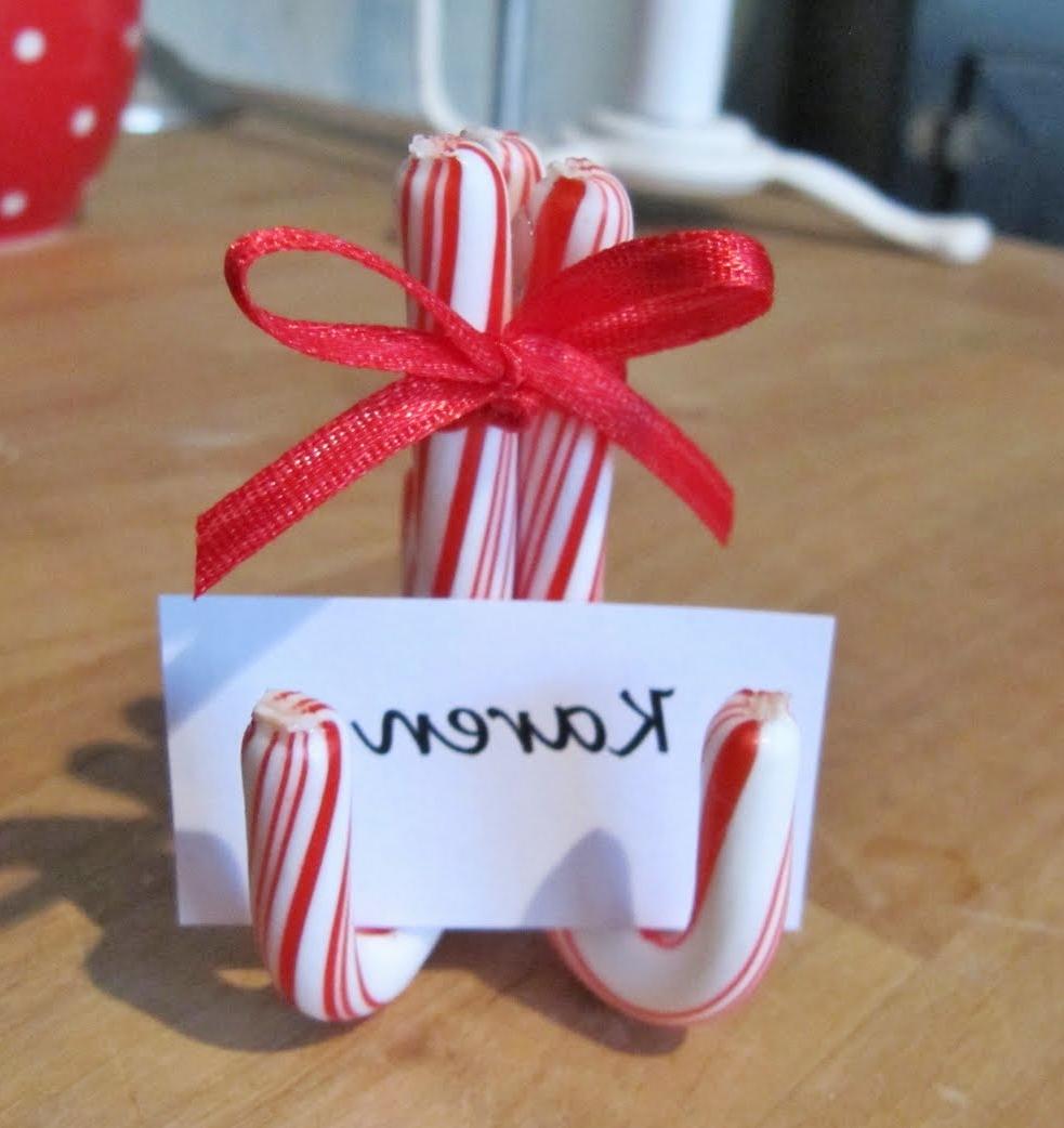 Holiday place card holder from