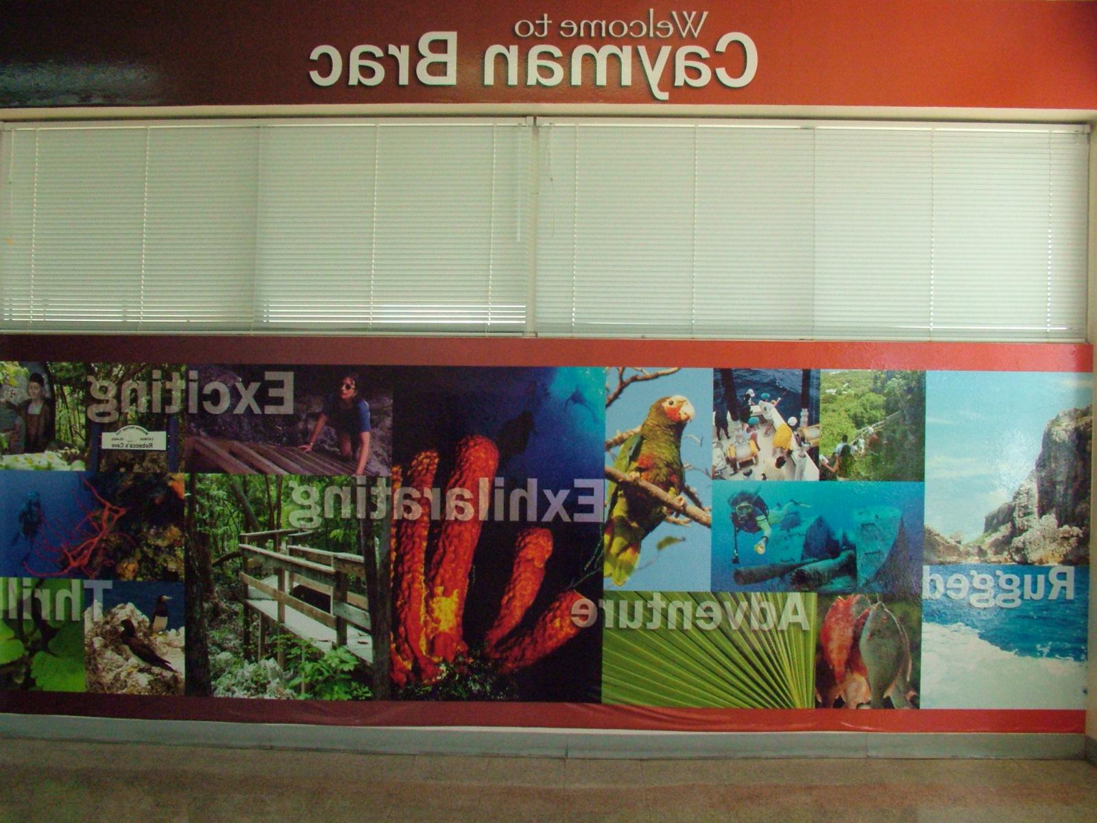 the columns in the airport