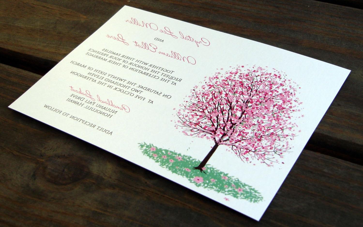 Spring Tree Wedding Invitation