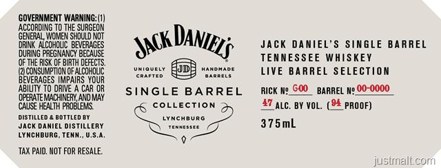 Jack Daniel’s Single Barrel Collection 