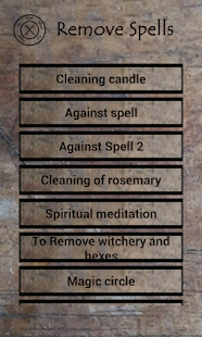 Remove spells